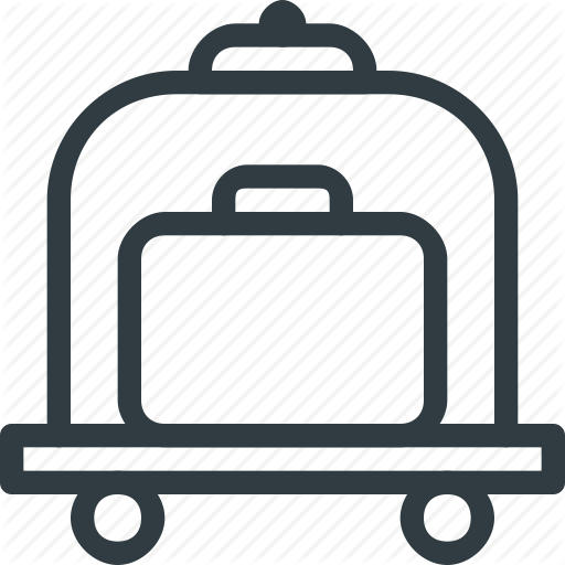 Carry, Cart, Case, Luggage Icon