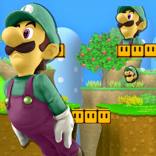 Green Magenta Luigi Super Smash Bros