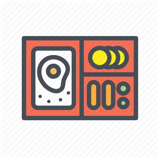 Bento, Dosirak, Lunchbox, Takeout Icon