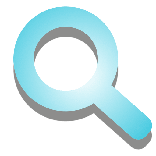 Magnifier Icon With Shadows