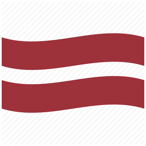 Flag, Latvia, Lv, Republic, Waving Flag, White Icon