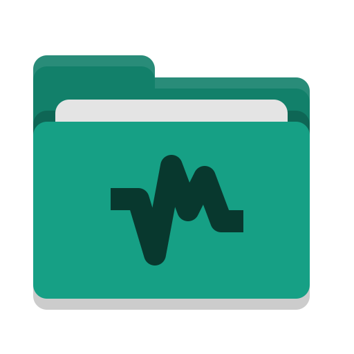 Folder, Teal, Vbox Icon Free Of Papirus Places