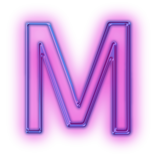 Purple Letter M Icon Png