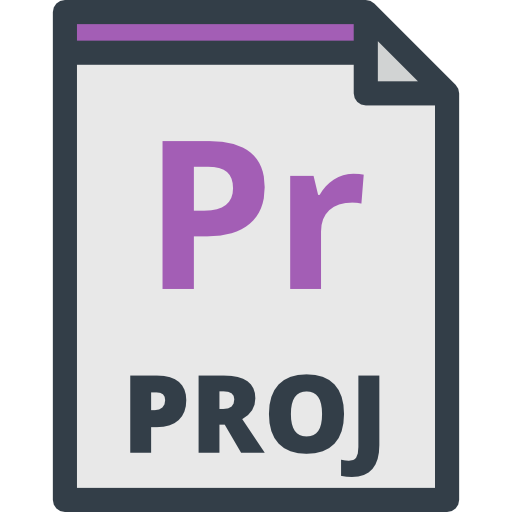 Pr, And Folders, Extension, Format, Video Icon