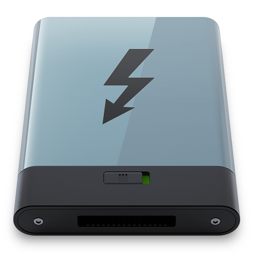 Graphite Thunderbolt B Icon