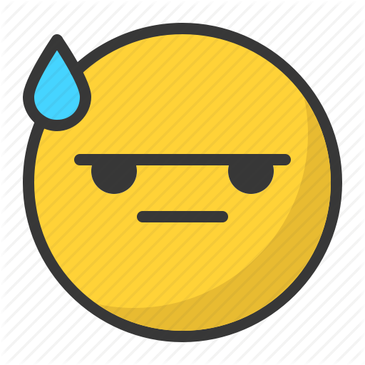 Angry, Bored, Drop, Emoji, Emoticon, Mad Icon
