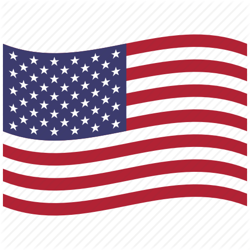 American Flag, North America, United States, Us, Usa, Waving Icon