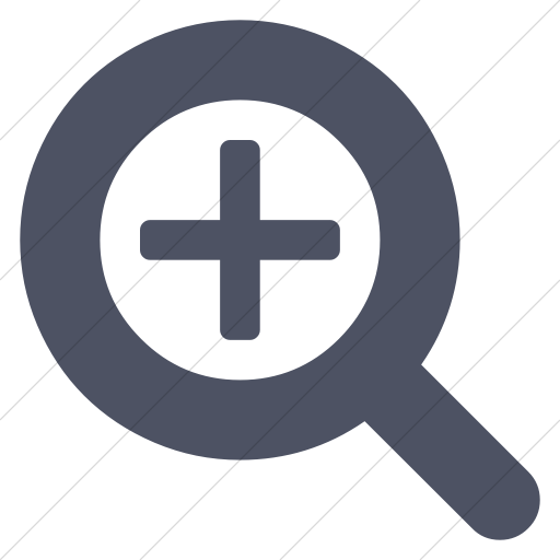 Simple Blue Gray Bootstrap Font Awesome Search Plus Icon