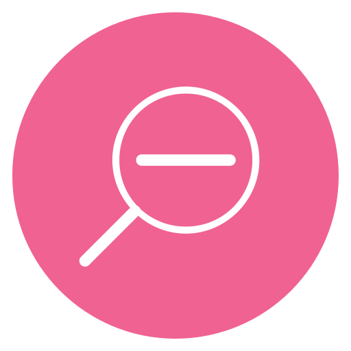 Thin, Line, Circle, Content, Edit, Search, Magnifying Glass Icon