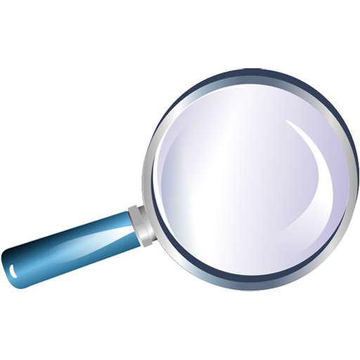 Blue Magnifying Glass Icon Png