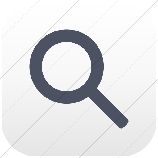 Flat Rounded Square Blue Gray On White Gradient