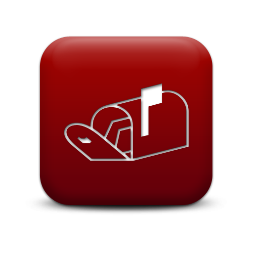 Red Mailbox Icon Free Icons