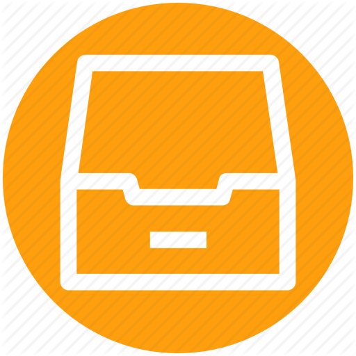 Achieve, Document, Draw, Folder, Mailbox Icon