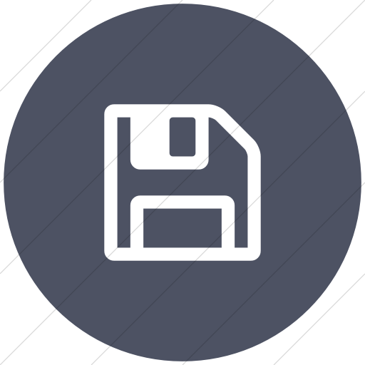 Flat Circle White On Blue Gray Bootstrap Font Awesome