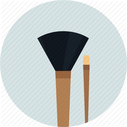 Brushes, Cosmetic, Makeup, Makeup Brush Icon