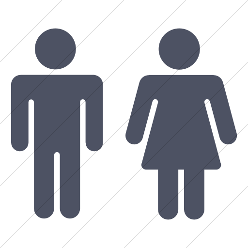 Simple Blue Gray Foundation Male Female Icon