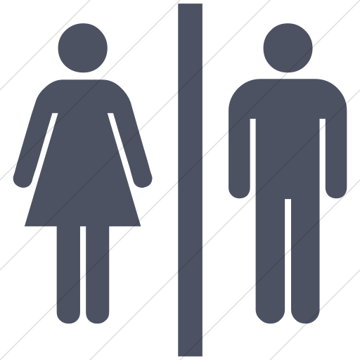 Simple Blue Gray Ocha Humanitarians Wash Toilet Icon