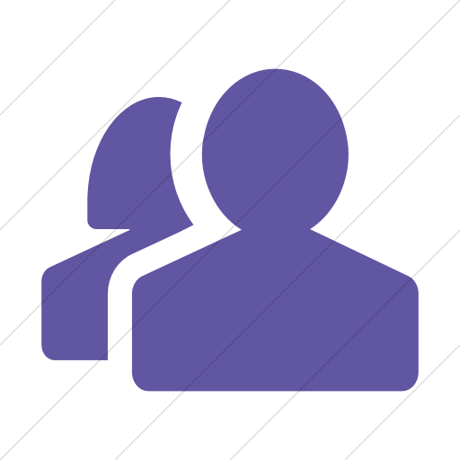 Simple Purple Foundation Torsos Male Female Icon