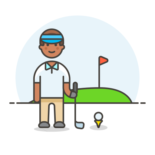 Golfer Male Icon Streamline Ux Free Iconset Streamline Icons