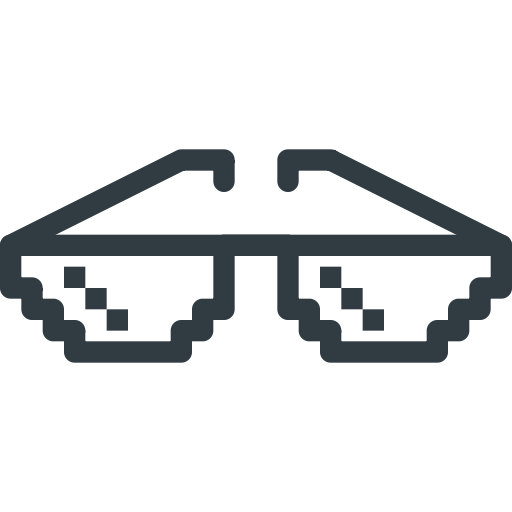 Deal, Geek, Glasses, It, Mame, Pixel Galsses, With Icon