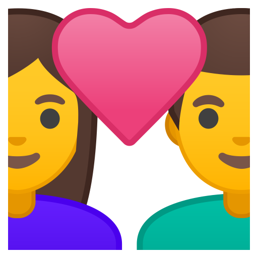 Couple With Heart Woman Man Icon Noto Emoji People Family Love