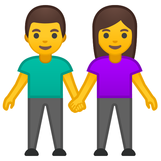 Man, And, Woman, Holding, Hands Icon Free Of Noto Emoji People