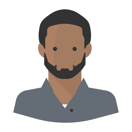Avatar Black Man Beard Glasses, Black Man Icon Png And Vector