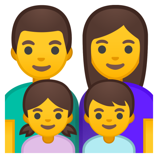 Family Man Woman Girl Boy Icon Noto Emoji People Family Love