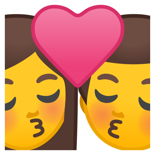 Kiss Woman Man Icon Noto Emoji People Family Love Iconset Google