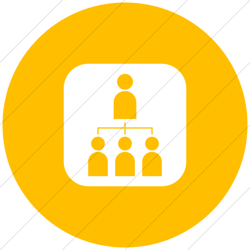 Flat Circle White On Yellow Ocha Humanitarians Inverse