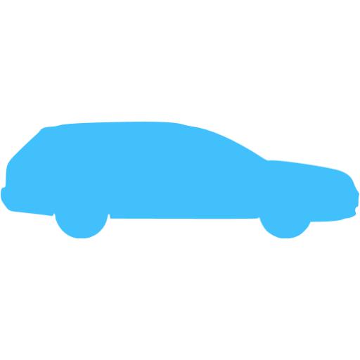 Caribbean Blue Car Icon