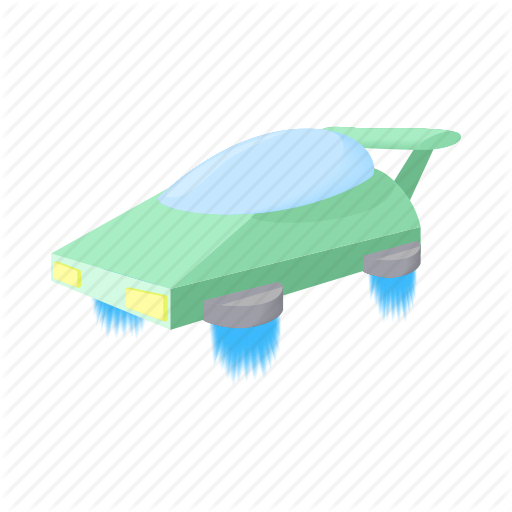 Cartoon, Fly, Flying, Future, Machine, Sky, Travel Icon