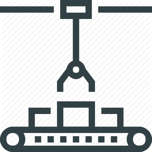 Factory, Industrial, Industry, Manufacturing, Robot Icon