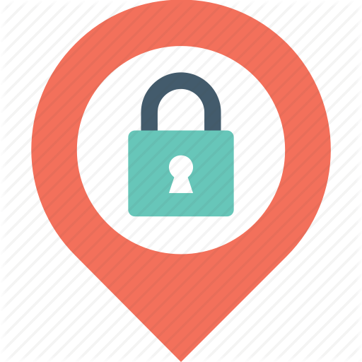 Location Pin, Lock, Map Lock, Map Pin, Security Icon