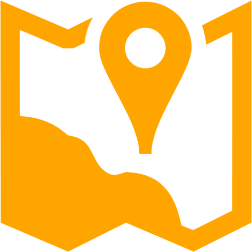 Orange Map Marker Icon