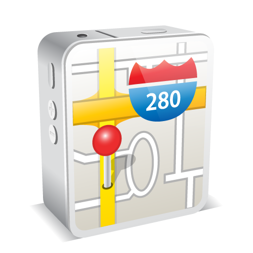 Iphone White Map Icon