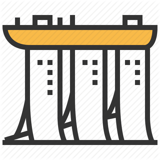 Bay, Landmark, Marina, Sands, Travel Icon