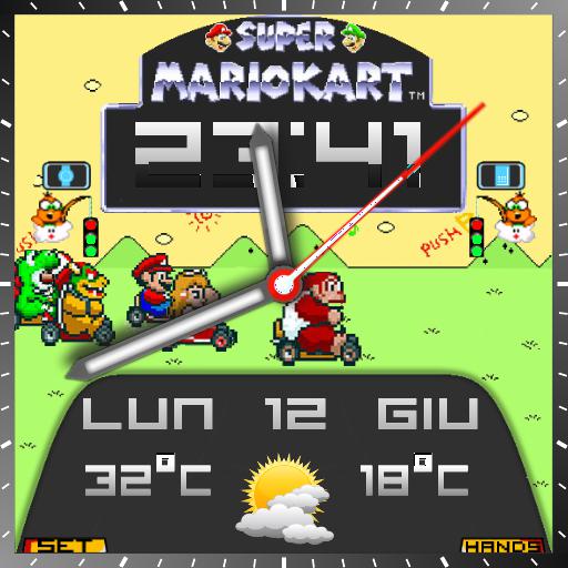 Mario Kart Vintage Square For Smartwatch