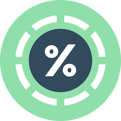 Percentage Icon Shopping Vectors Market