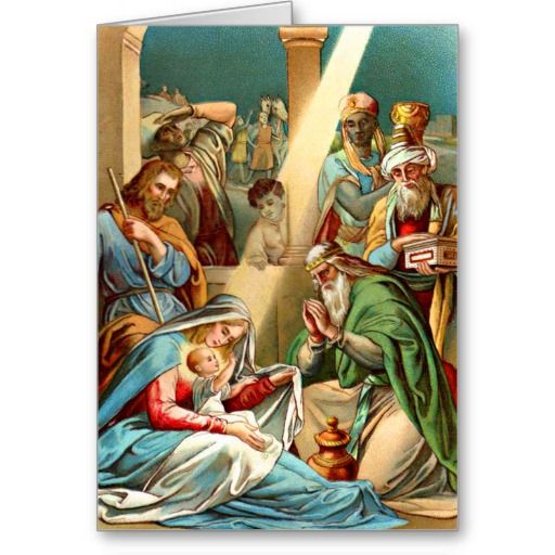 Baby Jesus Greeting Card Nativity