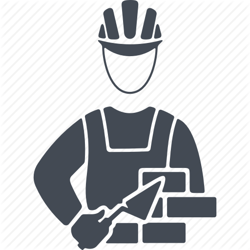 Bricks, Job, Man, Mason, Profession, Trowel Icon