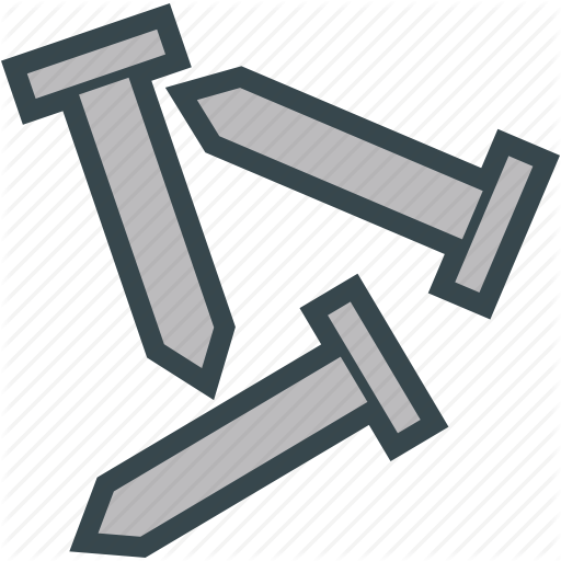 Carpenter, Hammer, Mason, Nails Icon
