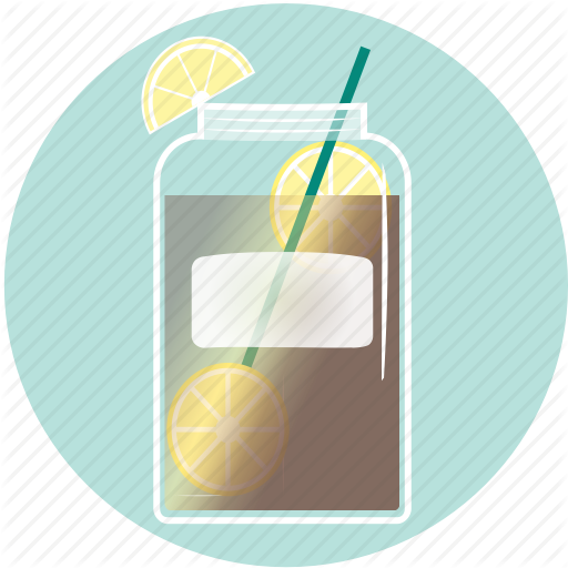 Beverage, Drink, Iced Tea, Lemon, Mason Jar, Sumerdrink, Summer Icon