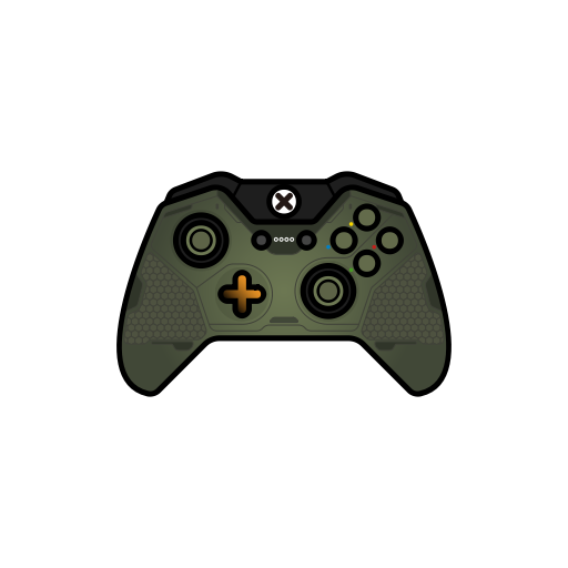Controller, Gamer, Green, Halo, Master Chief, Xbox One Icon
