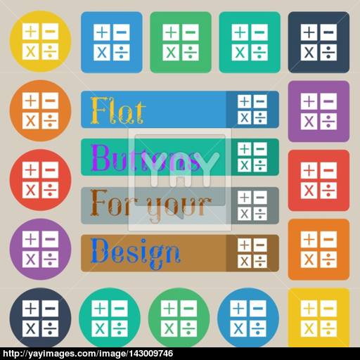 Multiplication, Division, Plus, Minus Icon Math Symbol Mathematics
