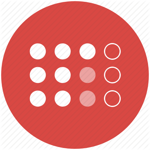 Circles, Dot Matrix, Dots, Grid, Points Icon