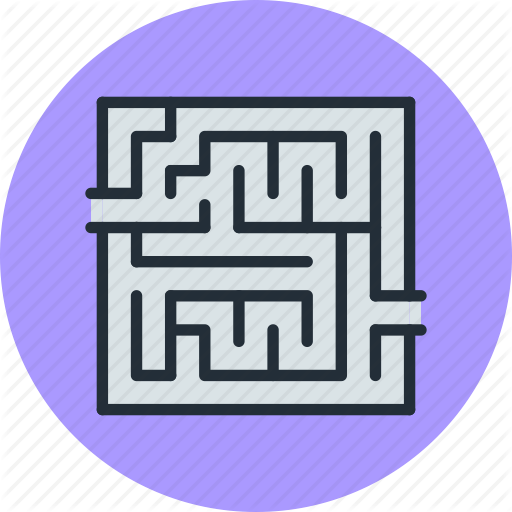 Labyrinth, Map, Maze Icon