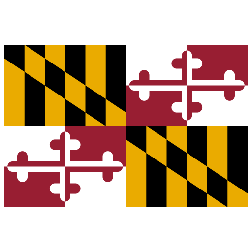 Us Md Maryland Flag Icon