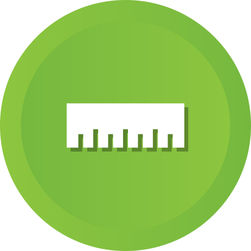 Measure, Ruler, Measuring, Education, Graphic, Design, Scale Icon