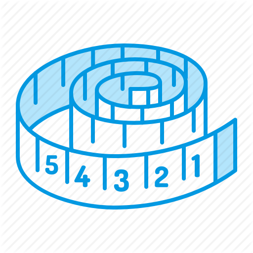 Measure, Sewing, Tape Icon